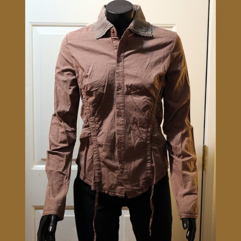 Long sleeve ladies button up